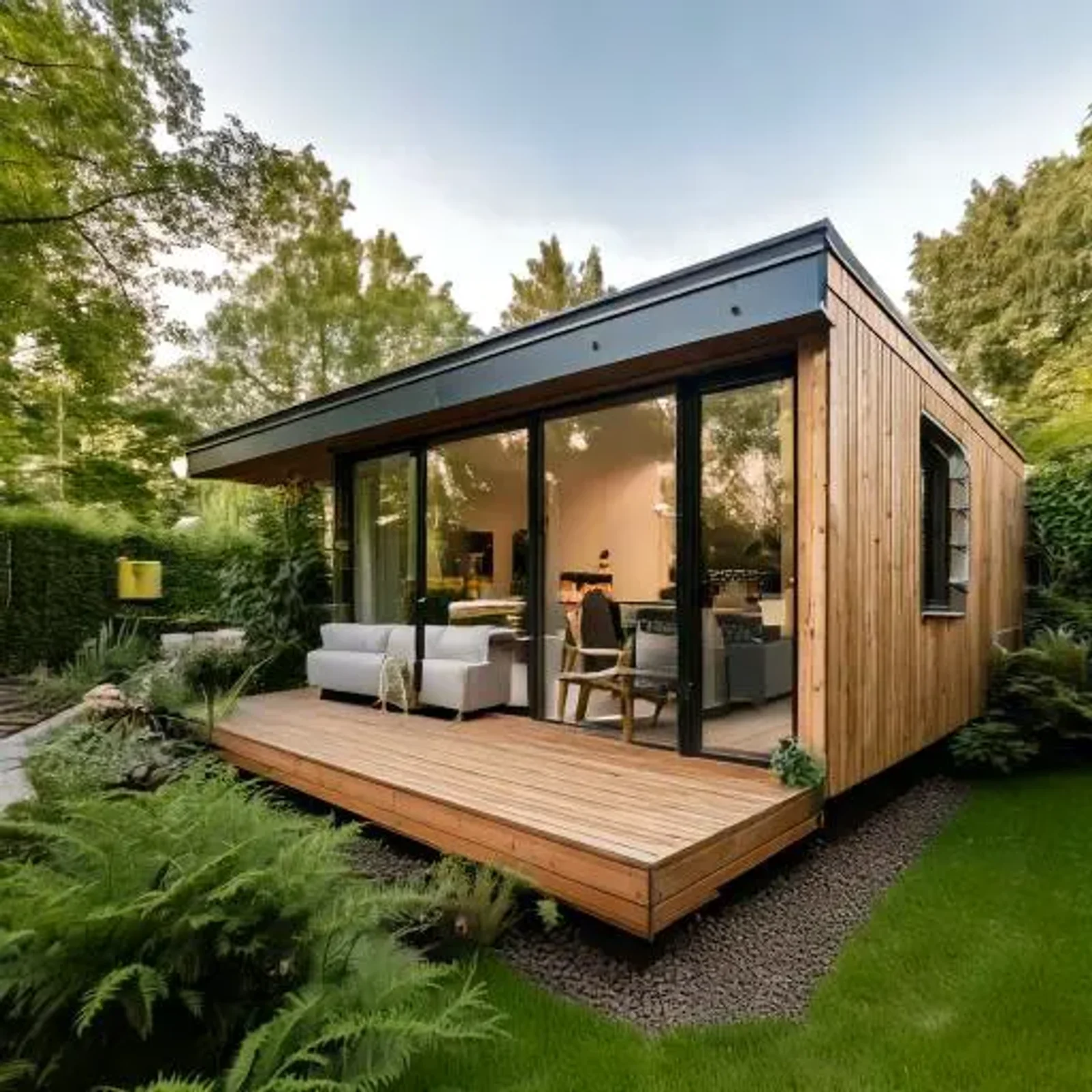 Premium garden shed with security features